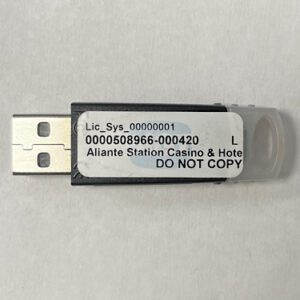 Dongle For IGT, Aria Resort & Casino, Part Numbers: Lic_Sys-00000001, 0000508966-000420, L, GETT Part Number: DNG-IGT-218