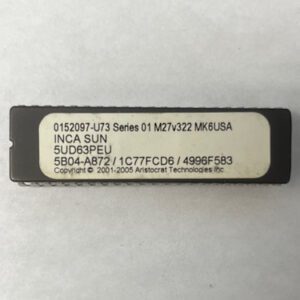 Bios Rom For Aristocrat Technologies Inc., Inca Sun, Part numbers: 0152097-U73, 5UD63PEU, 5B04-A872, 1C77FCD6, 4996F583, GETT Part Number: BIO-ARI-206