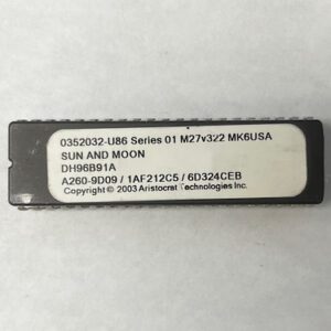 Bios Rom For Aristocrat, Sun and Moon, Part Numbers: 0352032-U86, DH96B91A, A260-9D09, 1AF212C5, 6D324CEB, GETT Part Number: BIO-ARI-210