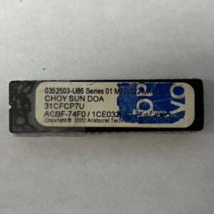 Bios Rom For Aristocrat, Choy Sun Doa, Part Numbers: 0352503-U86, 31CFCP7U, ACBF-74F0, 1CE032F1, 7F8726E5, GETT Part Number: BIO-ARI-216