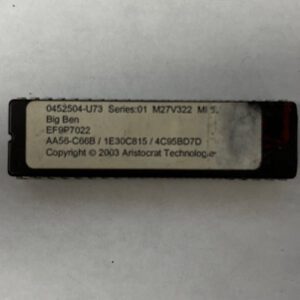 Bios Rom For Aristocrat, Big Ben, Part Numbers: 0452504-U73, EF9P7022, AA56-C66B, 1E30C815, 4C95BD7D, GETT Part Number: BIO-ARI-217