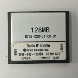 Game Software for WMS Gaming Inc., Reels O'Dublin, Part Numbers: S684-000-1030B3, OS Family #: A1.2, v1030, GETT Part Number: SFT-WMS-270