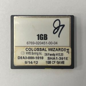 Game Software For WMS Gaming INC., Colossal Wizards, Part Numbers: D8A0-000-1010, SHA1-391E, OS Family #: H13.33, GETT Part Number: SFT-WMS-271