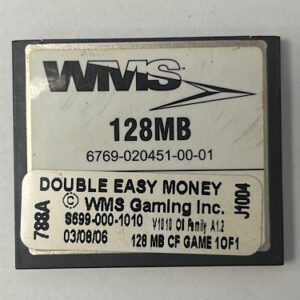 Game Software For WMS Gaming INC., Double Easy Money, Part Numbers: S699-000-1010, V1010, OS Family #: A1.2, GETT Part Number: SFT-WMS-278