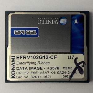 Game Software For Konami Games, Game Name: Electrifying Riches, Part Number: EFRV102G12-CF, GETT Part Number: SFT-KON-275