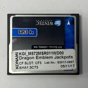 Game Software For Konami Games, Game Name: Dragon Emblem Jackpots, Part Numbers: KGI_M572MSR011WD00, GETT Part Number: SFT-KON-287