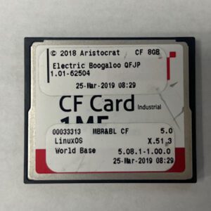 Game Software For Aristocrat Technologies, Game Name: Electric Boogaloo, Part Numbers: 00033313, GETT Part Number: SFT-ARI-209