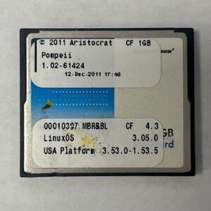 Game Software For Aristocrat Technologies, Game Name: Pompeii, Part Numbers: 00017264, GETT Part Number: SFT-ARI-210