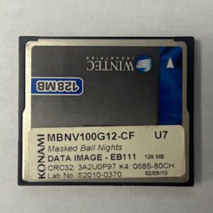 Game Software For Konami Games, Game Name: Masked Ball Nights, Part Numbers: MBNV100G12-CF, GETT Part Number: SFT-KON-288