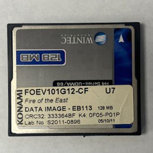 Game Software For Konami Games, Game Name: Fire Of The East, Part Numbers: FOEV101G12-CF, GETT Part Number: SFT-KON-293