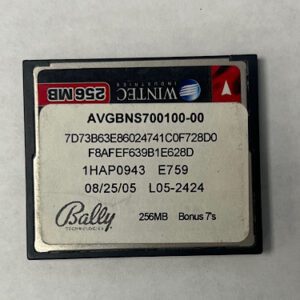 Game Software For Bally Gaming INC., Game Name: Bonus 7's, Part Numbers: AVGBNS700100-00, GETT Part Number: SFT-BLY-365