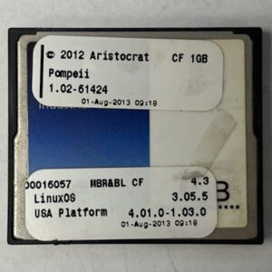Game Software For Aristocrat Game Technologies, Game Name: Pompeii, Part Numbers: 00016057, GETT Part Number: SFT-ARI-217