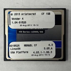 Game Software For Aristocrat Game Technologies, Game Name: Wonder 4, Part Numbers: 00018525, GETT Part Number: SFT-ARI-224