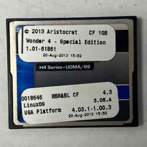 Game Software For Aristocrat Game Technologies, Game Name: Wonder 4 - Special Edition, Part Numbers: 00018646, GETT Part Number: SFT-ARI-225