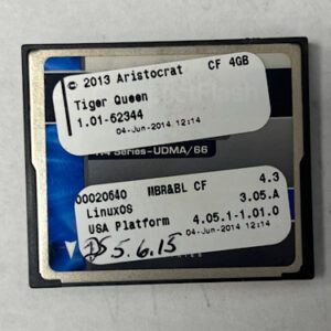 Game Software For Aristocrat Game Technologies, Game Name: Tiger Queen, Part Numbers: 00020640, GETT Part Number: SFT-ARI-228