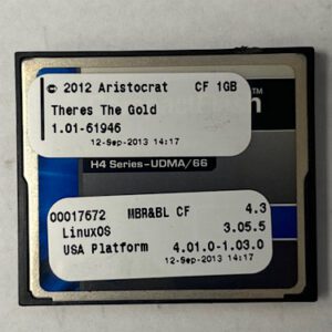 Game Software For Aristocrat Game Technologies, Game Name: Theres The Gold, Part Numbers: 00017672, GETT Part Number: SFT-ARI-231