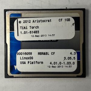 Game Software For Aristocrat Game Technologies, Game Name: Tiki Torch, Part Numbers: 00016058, GETT Part Number: SFT-ARI-233