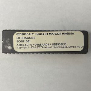 Bios Rom Set For Aristocrat Technologies, Game Name: 50 Dragons, Part Numbers: 0252616-U71, GETT Part Number: BIO-ARI-255