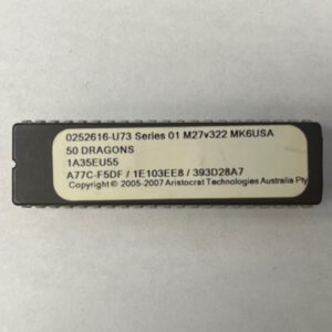 Bios Rom Set For Aristocrat Technologies, Game Name: 50 Dragons, Part Numbers: 0252616-U73, GETT Part Number: BIO-ARI-257
