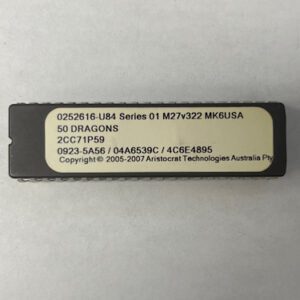 Bios Rom Set For Aristocrat Technologies, Game Name: 50 Dragons, Part Numbers: 0252616-U84, GETT Part Number: BIO-ARI-258