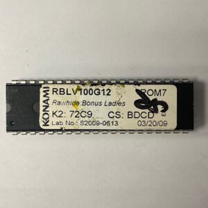 Bios Rom For Konami Games, Game Name: Rawhide Bonus Ladies, Part Numbers: RBLV1000G12, GETT Part Number: BIO-KON-229