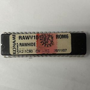 Bios Rom For Konami Games, Game Name: Rawhide, Part Numbers: RAWV104G12, GETT Part Number: BIO-KON-238