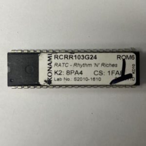 Bios Rom For Konami Games, Game Name: RATC - Rhythm 'N' Riches, Part Numbers: RCRR103G24, GETT Part Number: BIO-KON-264