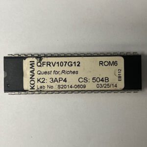 Bios Rom For Konami Games, Game Name: Quest For Riches, Part Numbers: QFRV107G12, GETT Part Number: BIO-KON-284