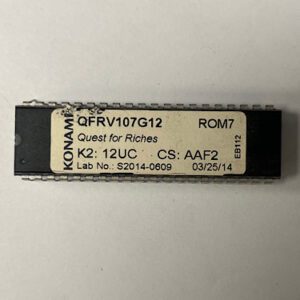 Bios Rom For Konami Games, Game Name: Quest For Riches, Part Numbers: QFRV107G12, GETT Part Number: BIO-KON-285