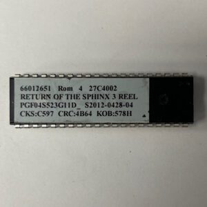 Bios Rom For Konami Games, Game Name: Return of the Sphinx 3 Reel, Part Numbers: 66013132, GETT Part Number: BIO-KON-298