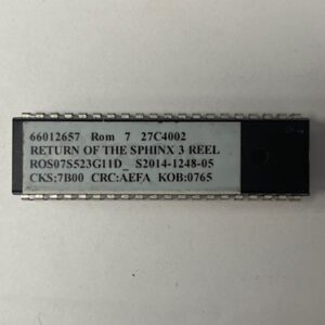 Bios Rom For Konami Games, Game Name: Return of the Sphinx 3 Reel, Part Numbers: 66013132, GETT Part Number: BIO-KON-301