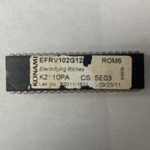 Bios Rom For Konami Games, Game Name: Electrifying Riches, Part Numbers: EFRV102F12, GETT Part Number: BIO-KON-187