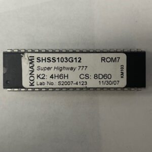 Bios Rom For Konami Games, Game Name: Highway 777, Part Numbers: SHSS103G12, GETT Part Number: BIO-KON-194