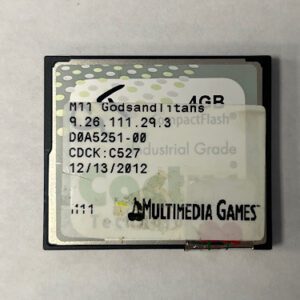 Game Software For Multimedia Games, Game Name: GodsandTitans, Part Numbers: M11, 9.26.111.29.3, GETT Part Number: SFT-MMG-108