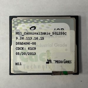 Game Software For Multimedia Games, Game Name: CarnivalInRIO, Part Numbers: M11_CarnivalInRio_50L250C, GETT Part Number: SFT-MMG-109