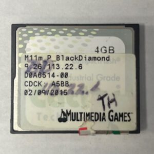 Game Software For Multimedia Games, Game Name: BlackDiamond, Part Numbers: M11m_P_BlackDiamond, 9.26.113.22.6, GETT Part Number: SFT-MMG-112