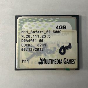Game Software For Multimedia Games, Game Name: Safari, Part Numbers: M11_Safari_50L500C, GETT Part Number: SFT-MMG-114
