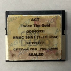Game Software For Ainsworth Game Technology(AGT), Game Name: Twice the Gold, Part Numbers: GDING92I, 9F32FEB1, GETT Part Number: SFT-AIN-130