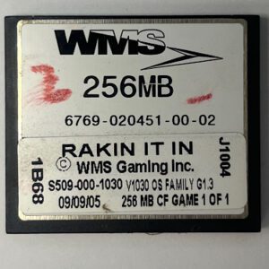 Game Software For WMS Gaming INC., Game Name: Rakin It In, Part Numbers: S509-000-1030, GETT Part Number: SFT-WMS-306