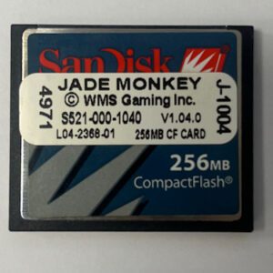 Game Software For WMS Gaming INC., Game Name: Jade Monkey, Part Numbers: S521-000-1040, GETT Part Number: SFT-WMS-318
