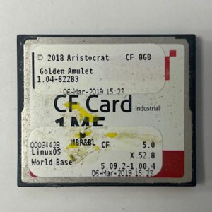 Game Software For Aristocrat Technologies Inc., Game Name: Golden Amulet, OS #: 1.04-62283, Part Numbers: 00034428, GETT Part Number: SFT-ARI-196