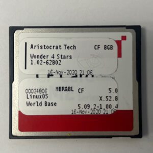 Game Software For Aristocrat Technologies Inc., Game Name: White Tiger JRP, OS #: 1.01-62081, Part Numbers: 00034858, GETT Part Number: SFT-ARI-200