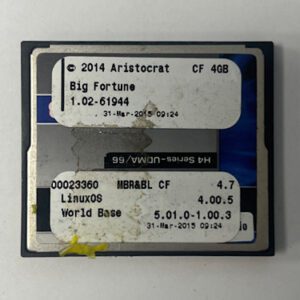Game Software For Aristocrat Technologies Inc., Game Name: Big Fortune,, OS #:1.02-61944, Part Numbers: 00023360, GETT Part Number: SFT-ARI-206