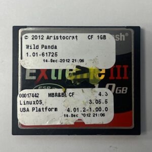 Game Software For Aristocrat Technologies Inc., Game Name: Wild Panda, OS #: 1.01-61725, Part Numbers: 00017442, GETT Part Number: SFT-ARI-207