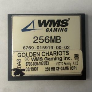 Game Software For WMS Gaming Inc., Game Name: Golden Chariots, GETT Part Number: SFT-WMS-322