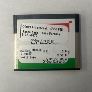 Game Software For Aristocrat Game Technologies, Game Name: Panda Cash - Cash Fortune, GETT Part Number: SFT-ARI-246