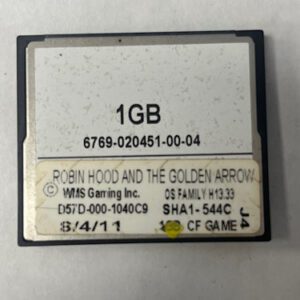 Game Software For WMS Gaming Inc., Game Name: Robin Hood and The Golden Arrow, GETT Part Number: SFT-WMS-332