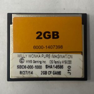 Game Software For WMS Gaming Inc., Game Name: Willy Wonka Pure Imagination, GETT Part Number: SFT-WMS-335