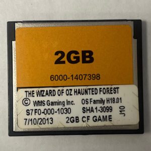 Game Software For WMS Gaming Inc., Game Name: The Wizard of OZ Haunted Forest, GETT Part Number: SFT-WMS-337