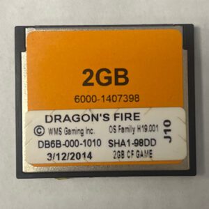 Game Software For WMS Gaming Inc., Game Name: Dragon's Fire, GETT Part Number: SFT-WMS-339